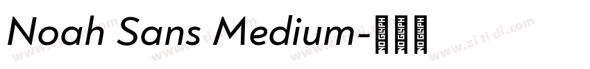 Noah Sans Medium字体转换